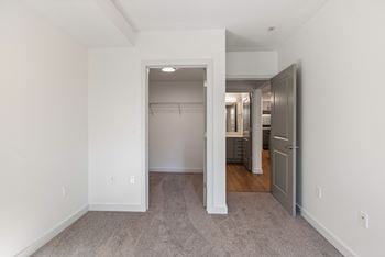 Spacious bedroom at 128 on state apartments in kirkland, wa 98033